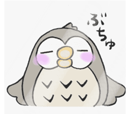 Daily life of owl 2 sticker #11084132