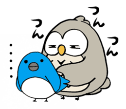 Daily life of owl 2 sticker #11084133