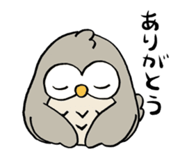 Daily life of owl 2 sticker #11084137
