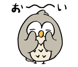 Daily life of owl 2 sticker #11084145