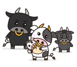 Cow cute animal 2 sticker #11084912