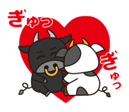 Cow cute animal 2 sticker #11084943
