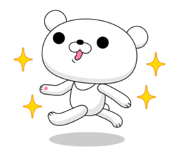 White bear 1 sticker #11086355
