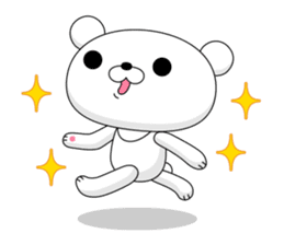 White bear 1 sticker #11086355