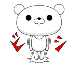 White bear 1 sticker #11086379