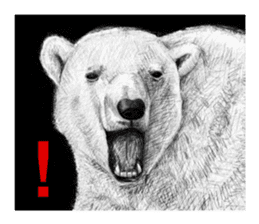 White bear 1 sticker #11086391