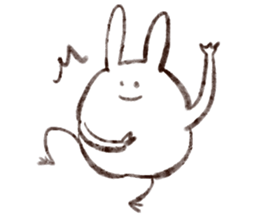 Rabbit multiples rapidly sticker #11086672