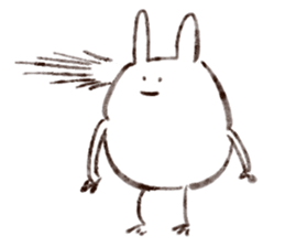 Rabbit multiples rapidly sticker #11086674