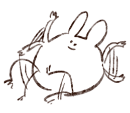 Rabbit multiples rapidly sticker #11086675