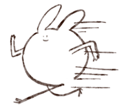 Rabbit multiples rapidly sticker #11086678