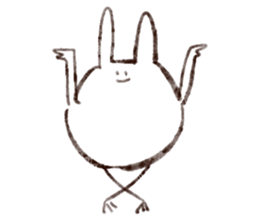 Rabbit multiples rapidly sticker #11086680