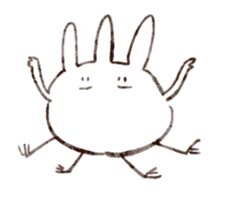 Rabbit multiples rapidly sticker #11086681