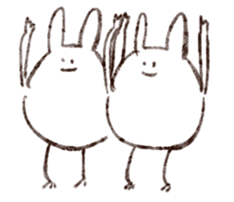 Rabbit multiples rapidly sticker #11086685