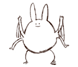 Rabbit multiples rapidly sticker #11086686