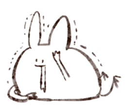 Rabbit multiples rapidly sticker #11086688