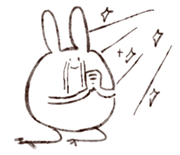 Rabbit multiples rapidly sticker #11086689