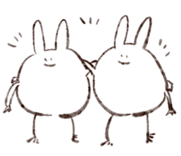 Rabbit multiples rapidly sticker #11086694