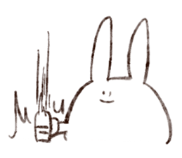 Rabbit multiples rapidly sticker #11086696