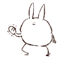 Rabbit multiples rapidly sticker #11086697