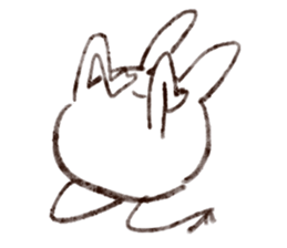 Rabbit multiples rapidly sticker #11086701