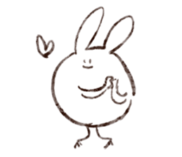 Rabbit multiples rapidly sticker #11086703