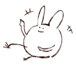 Rabbit multiples rapidly sticker #11086704