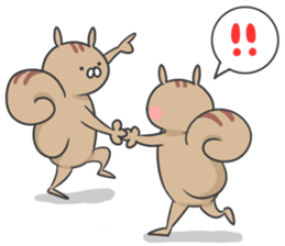 Almond of the squirrel(LOVE ver.) sticker #11089088