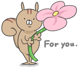 Almond of the squirrel(LOVE ver.) sticker #11089091