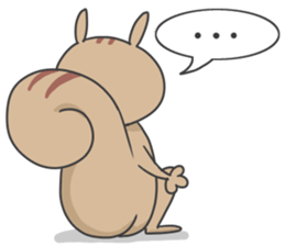 Almond of the squirrel(LOVE ver.) sticker #11089094