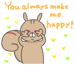 Almond of the squirrel(LOVE ver.) sticker #11089098