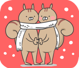 Almond of the squirrel(LOVE ver.) sticker #11089107