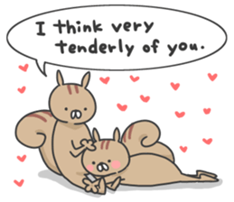 Almond of the squirrel(LOVE ver.) sticker #11089112