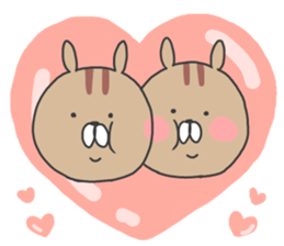 Almond of the squirrel(LOVE ver.) sticker #11089114