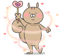 Almond of the squirrel(LOVE ver.) sticker #11089118