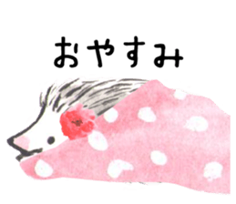 Hedgehogs of the mushroom forest2 sticker #11089250