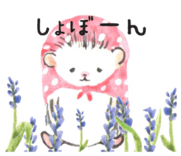 Hedgehogs of the mushroom forest2 sticker #11089256