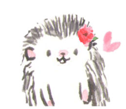 Hedgehogs of the mushroom forest2 sticker #11089261