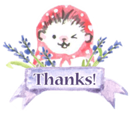 Hedgehogs of the mushroom forest2 sticker #11089266