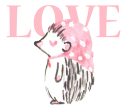 Hedgehogs of the mushroom forest2 sticker #11089268