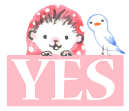 Hedgehogs of the mushroom forest2 sticker #11089269