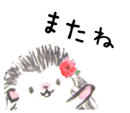 Hedgehogs of the mushroom forest2 sticker #11089279