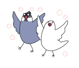 Paddybird couple sticker #11089617