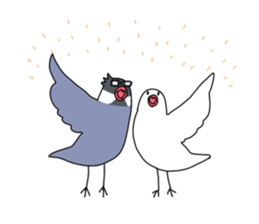 Paddybird couple sticker #11089622