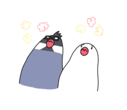 Paddybird couple sticker #11089627