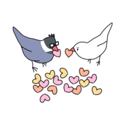 Paddybird couple sticker #11089635