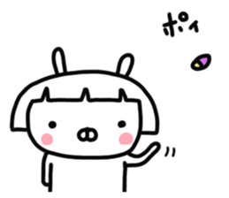 Bobbed rabbit sticker #11090289