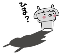 Bobbed rabbit sticker #11090292