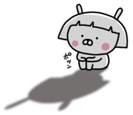 Bobbed rabbit sticker #11090293