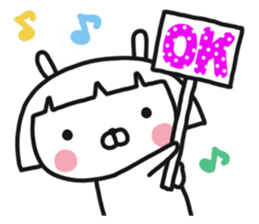 Bobbed rabbit sticker #11090298