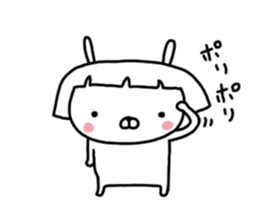 Bobbed rabbit sticker #11090303